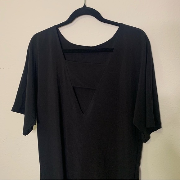 Lucy Black Dolman Sleeve Dress Size Small FLAW - Picture 5 of 11